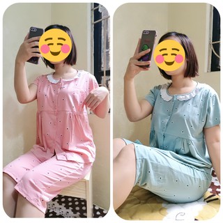 Bộ LỬNG Bầu Sau Sinh Hình SAO, Chất thoáng mát cotton cao cấp, mặc nhà tiện cho bé ti