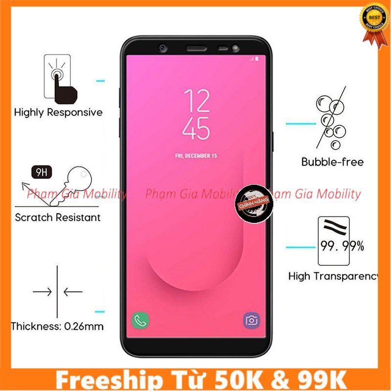 Kính cường lực full màn hình Samsung Galaxy J8 full keo