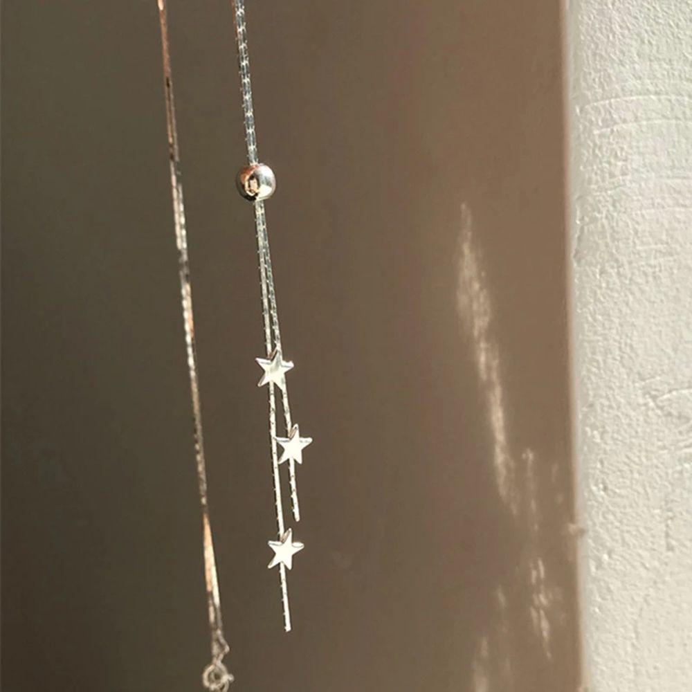 AROMA Vòng Cổ Choker Dáng Dài Mặt Ngôi Sao Thiết Kế Đơn Giản Thanh Lịch