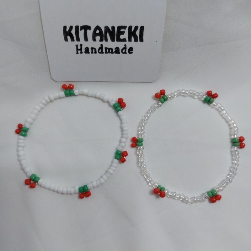 Vòng tay hạt cườm cherry HANDMADE