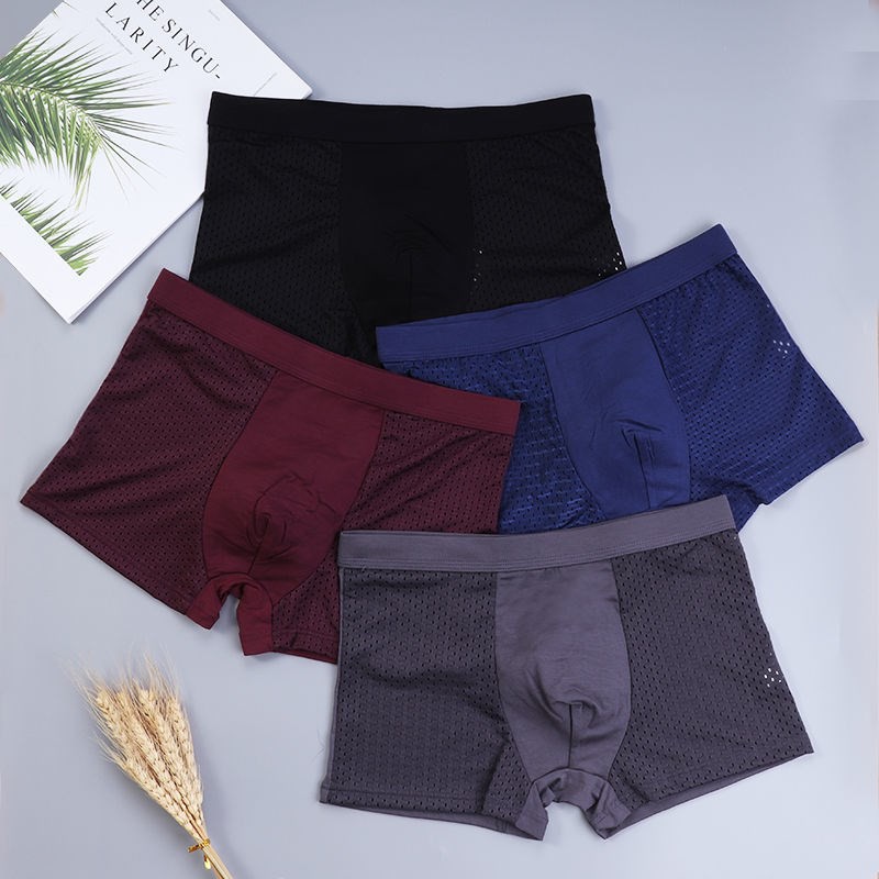 Set 4 quần lót lưới mềm thời trang cho nam size L-8XL
