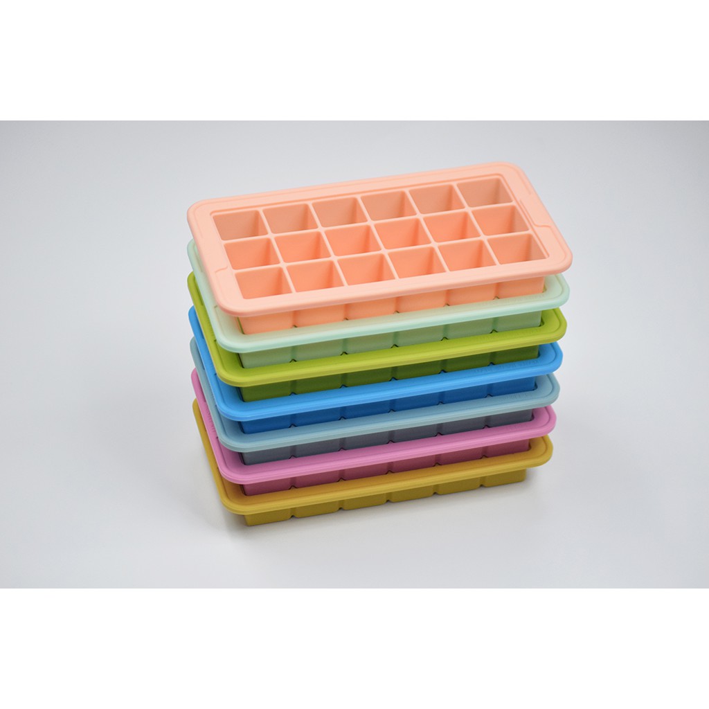 [MADE IN VIETNAM] Khay silicon làm đá 18 ngăn Q SILI-KIT, kích thước 21x11.5cm, dẻo dai, dễ dàng làm đá và lấy đá | BigBuy360 - bigbuy360.vn