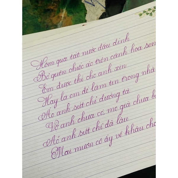 Bút Bi tím Thiên Long