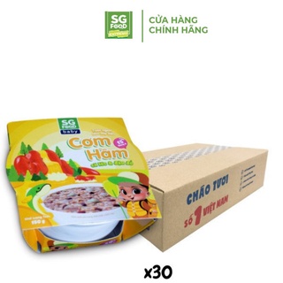 Thùng 30 Chén Cơm Hầm Sài Gòn Food Cá Lóc & Đậu Đỏ 150g HSD-T12.2022