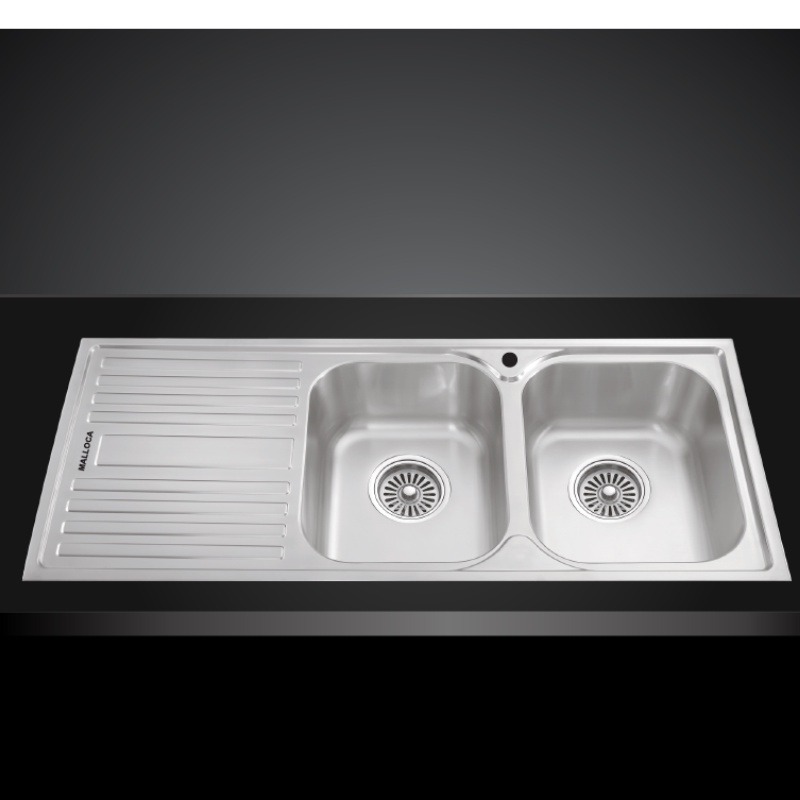 Chậu Rửa Chén Malloca MS 1025L NEW - Inox 304 - Ngang 116cm