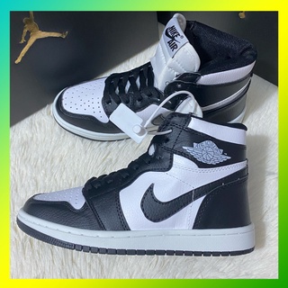 ( Tặng box bảo vệ ) Giày thể thao cao cổ đen trắng cực hót nam nữ:panda cổ cao