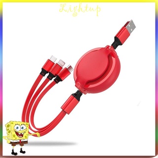 Cáp sạc Micro USB loại C 3 trong 1 cho điện thoại