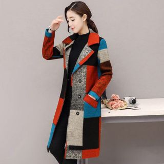ÁO KHOÁC DẠ CỔ VEST PHỐI MÀU CAO CẤP
