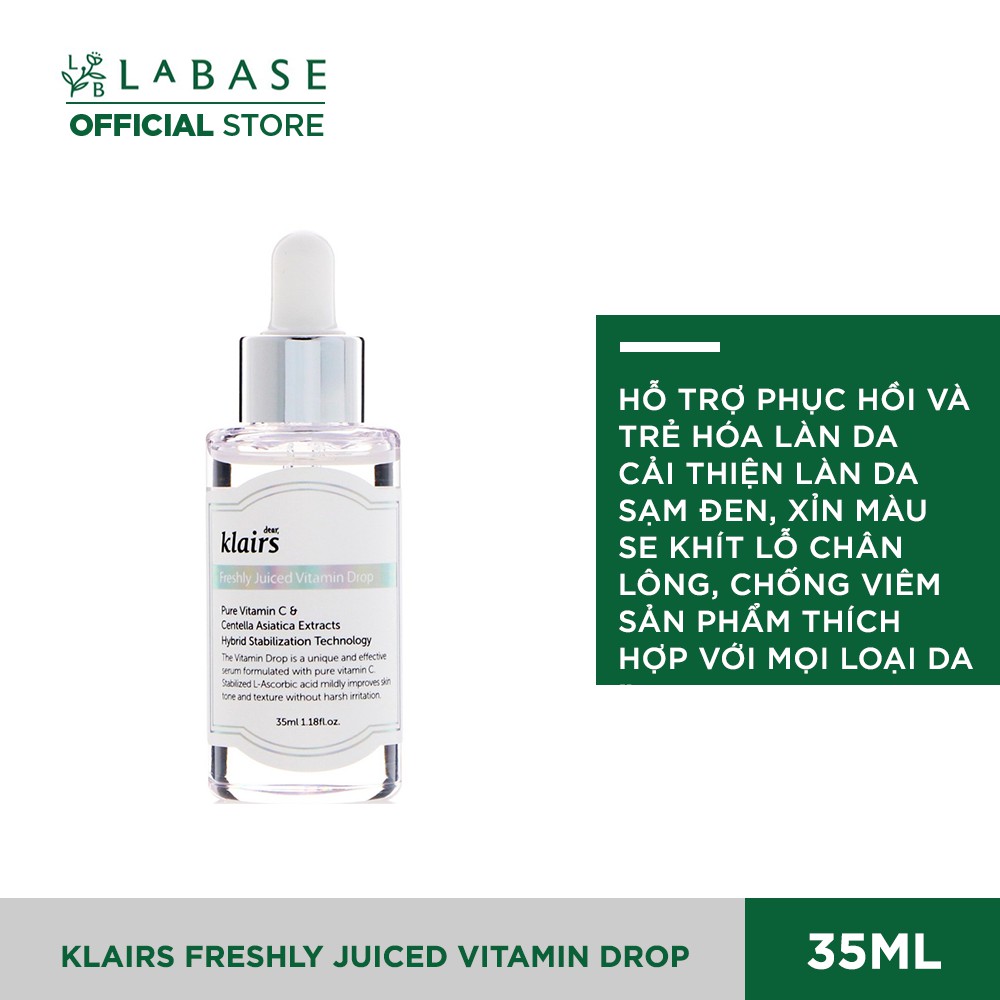 Tinh Chất Dear Klairs Dưỡng Sáng Và Làm Đều Màu Da Freshly Juiced Vitamin Drop 35ml (025050)