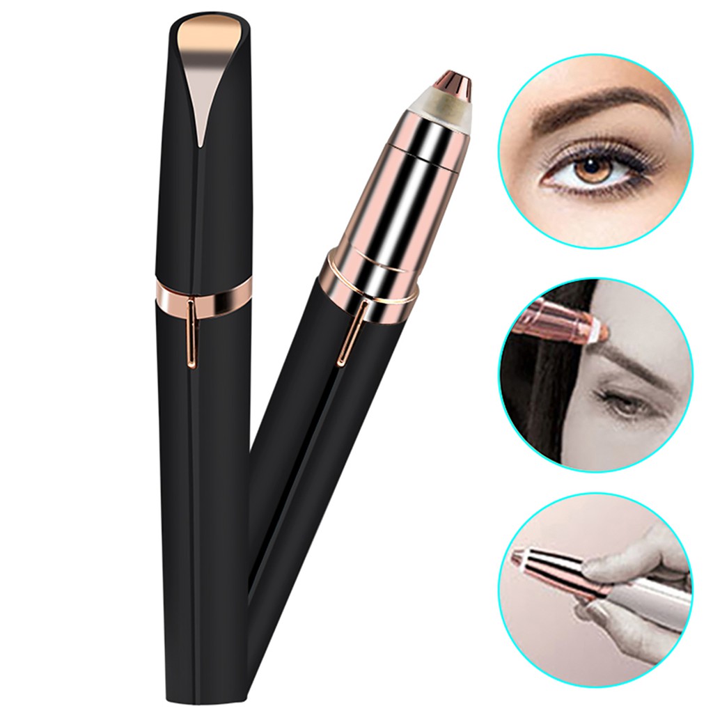 [Hàng mới về] Máy cạo lông mày điện tử hình thỏi son môi tiện dụng