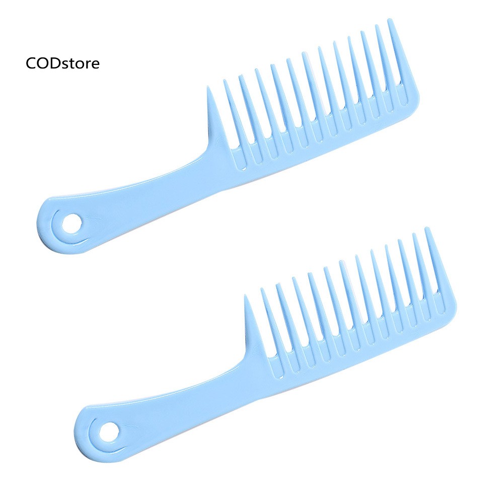 Set 2 Lược Răng Thưa Tạo Kiểu Tóc Xoăn Dài Gợn Sóng