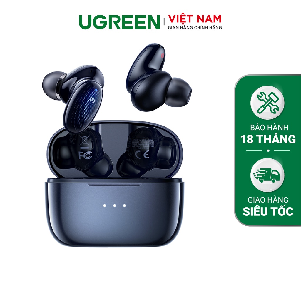 Tai nghe Bluetooth 5.2 UGREEN WS108 50648 HiTune X5 Wireless âm thanh Stereo màu đen WS108 - Hàng phân phối chính hãng
