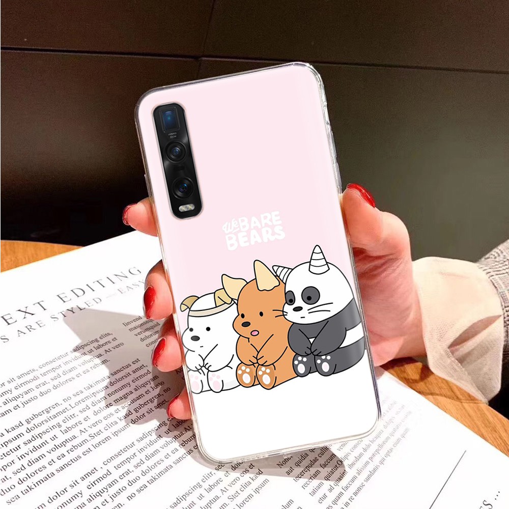 SAMSUNG Ốp Lưng Điện Thoại Trong Suốt Ta111 We Bare Bears Cho Samsung Galaxy J8 Plus J6 Prime J7 Duo Pro