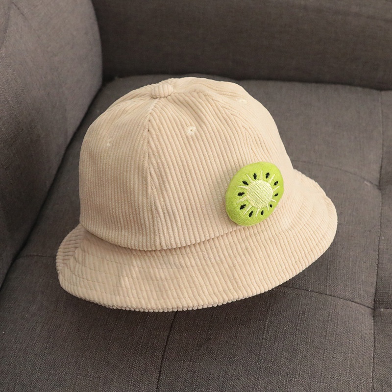 Mũ Cotton Thoáng Khí Họa Tiết Trái Cây Dễ Thương Cho Bé