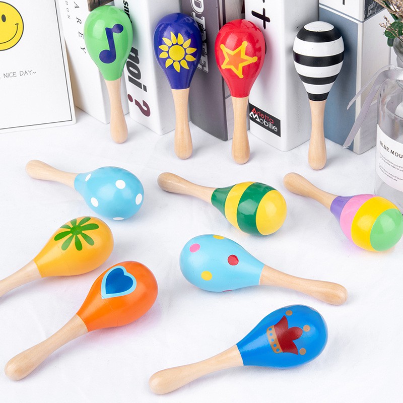Đồ chơi nhạc cụ lục lạc Treeyear cầm tay vui nhộn hỗ trợ giáo dục trẻ em