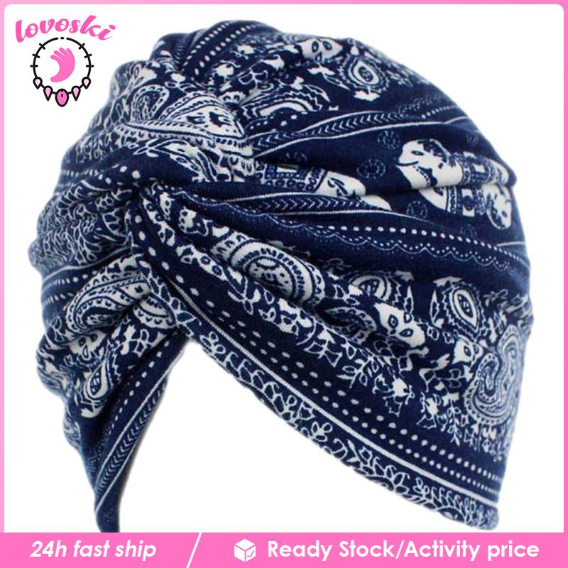 Khăn Turban Cotton Quấn Đầu Chống Rụng Tóc Cho Nữ