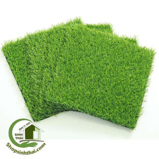 [50 x 50cm] Tấm cỏ nhựa xanh cao câp trang trí hồ cá, sân vườn, mô hình