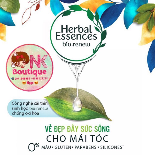 BỘ DẦU GỘI XẢ HERBAL ESSENCES PHỤC HỒI TÓC HƯ TỔN HIỆU QUẢ 100% NGAY TỪ LẦN SỬ DỤNG ĐẦU TIÊN👌👌👌