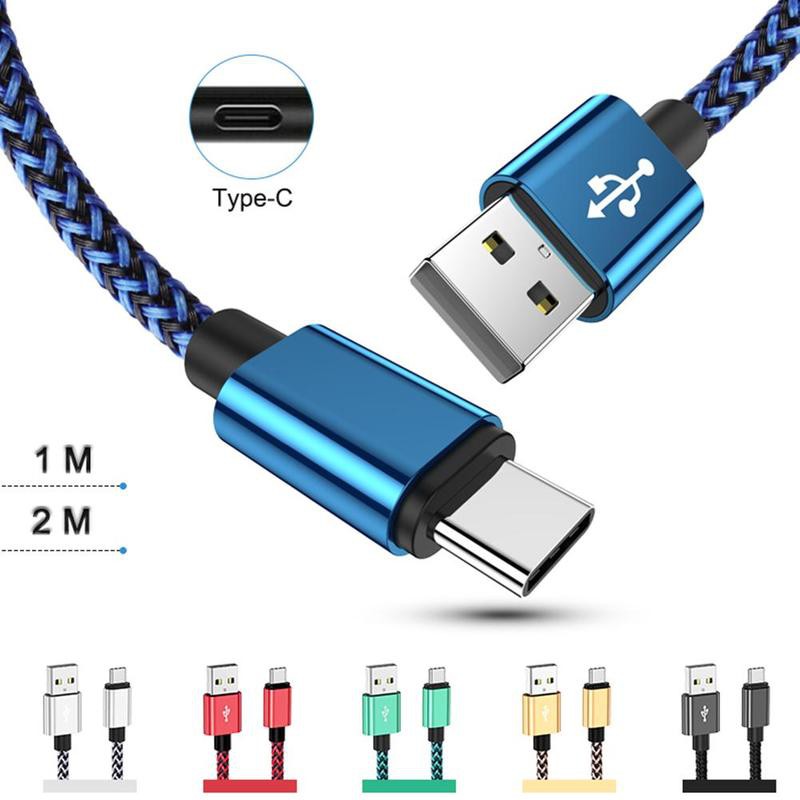 European and American high quality USB2.4A nylon braided charging cable