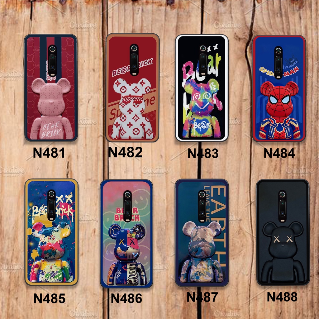 Ốp Xiaomi Redmi K30 / Redmi K30 5G bộ hình gấu bearick spider man cá tính phong cách siêu ngầu giá rẻ