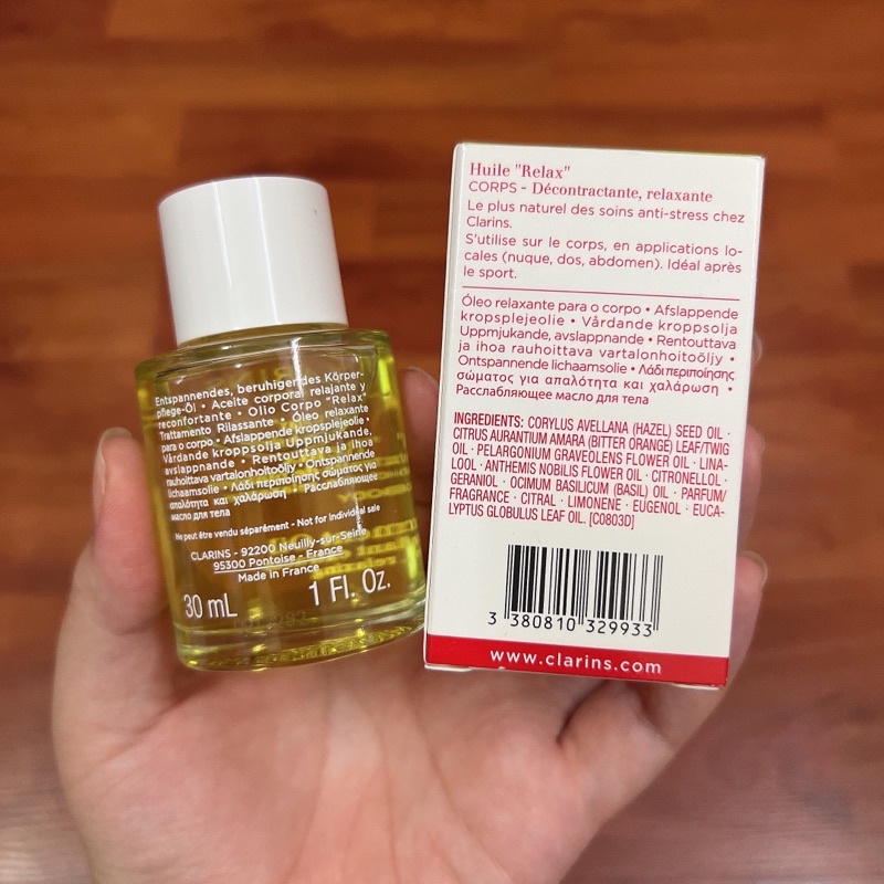 Tinh Dầu Massage Thư Giãn Cơ Thể Clarins Relax Treatment Oil 30ml