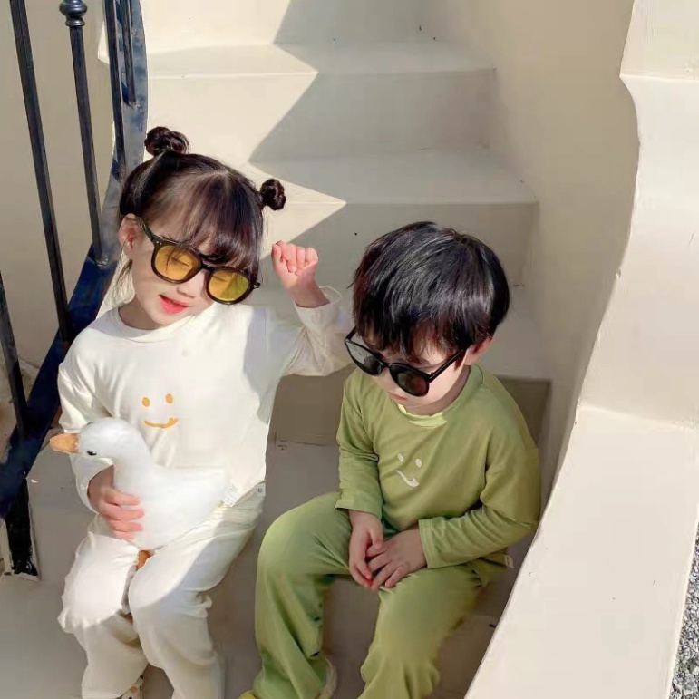 Bộ Quần Áo Trẻ Em Dài Tay Minky Mom Funny Cao Cấp Cho Bé Chất Thun Lạnh Mềm Mịn Thoáng Mát Size 6-19kg