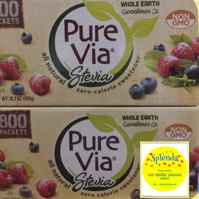 Combo đường Pure via stevia