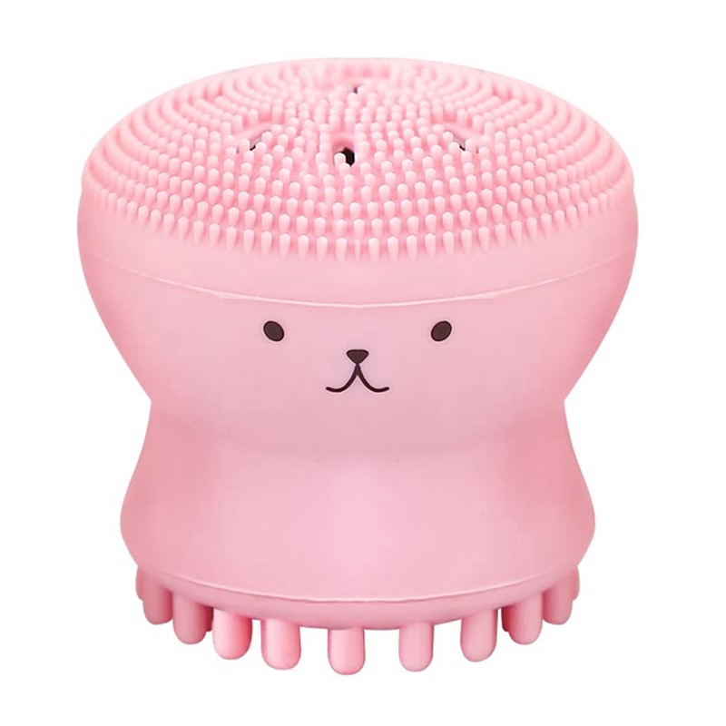 Cọ Rửa Mặt Bằng Silicon Hai Mặt Hình Con Bạch Tuộc Độc Đáo