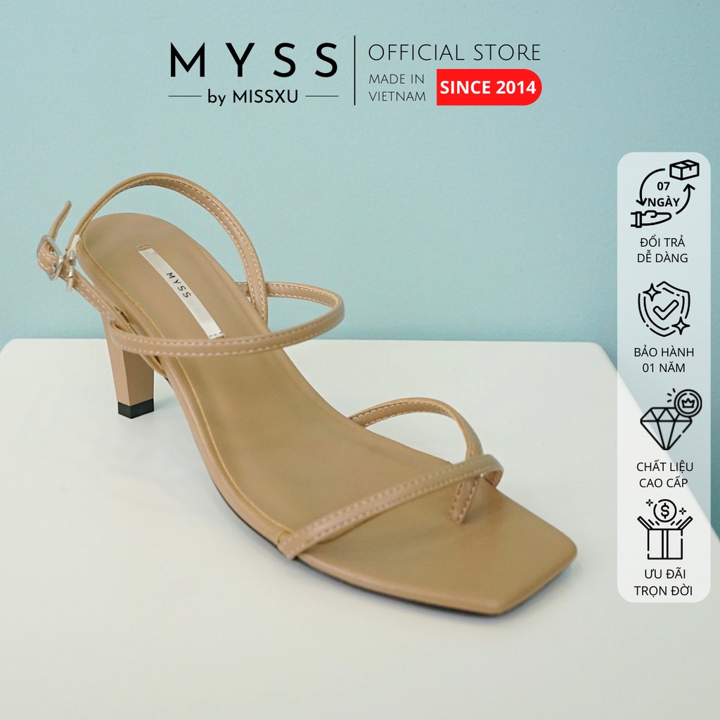 Giày sandal nữ xỏ ngón dây mảnh 7cm thời trang MYSS - SD65