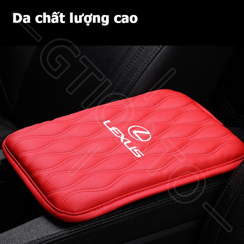 GTIOATO Đệm Tì Tay Ô Tô Đệm Da Lót Hộp Tỳ Tay Đệm Tỳ Tay Ô Tô Lót Hộp Tỳ Tay Ra ChốNg ThấM Đệm Kê Tay Cho Xe Hơi ĐệM Tỳ Tay Trang Trí NộI ThấT Ô Tô Cho Lexus NX RX300 GS350 RX330 UX RX350 IS300 IS ES200 ES300H ES LS460 RX270 IS250 UX200 GS