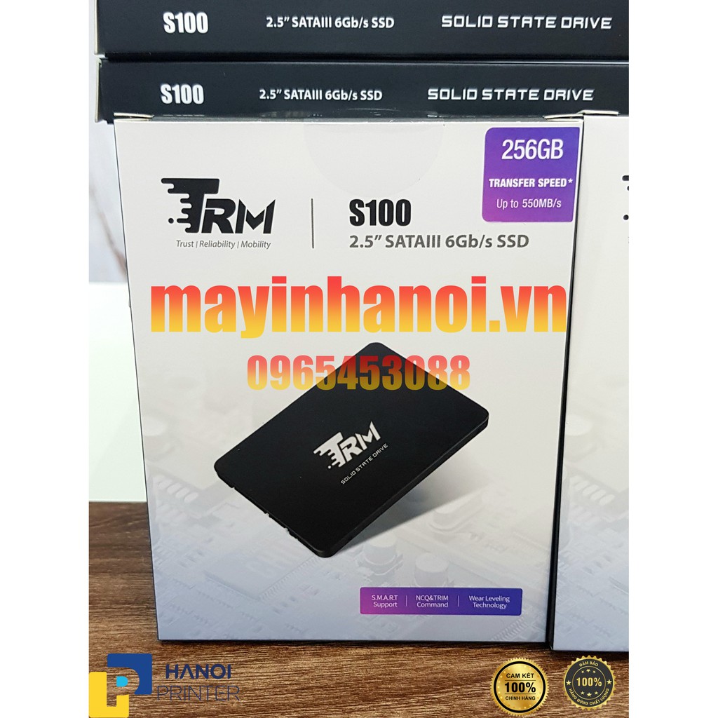 Ổ cứng SSD 256Gb TRM S100 , 2.5inch, Sata 3, 6Gb/s, chính hãng, bảo hành 5 năm 1 đổi 1