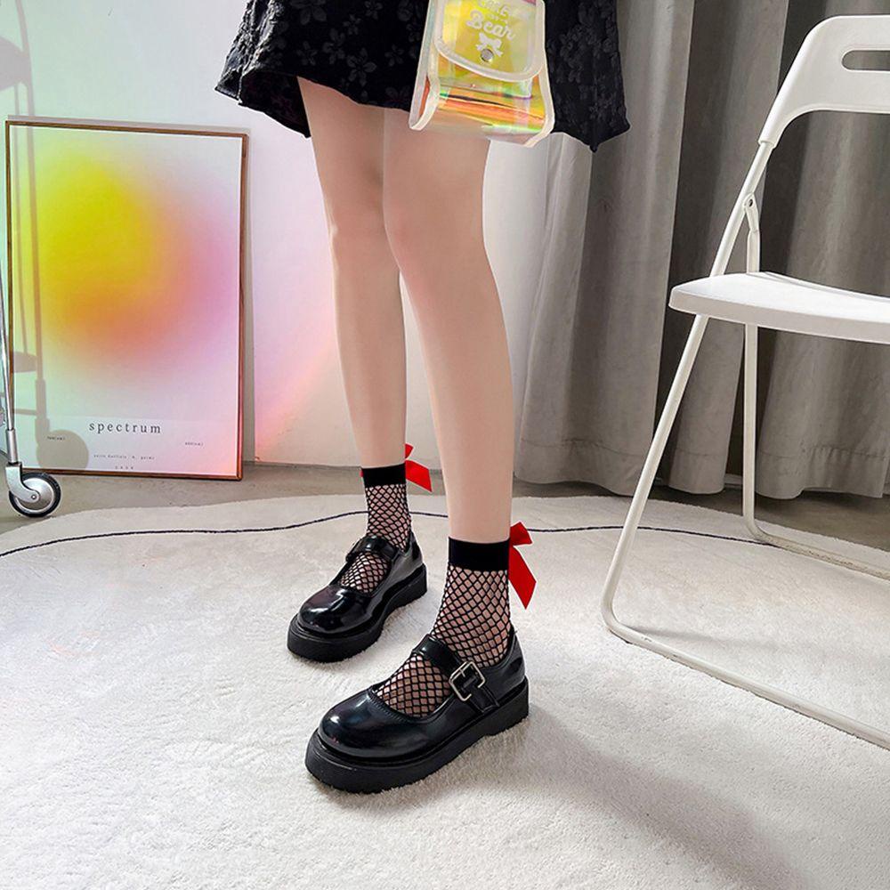 Vớ Lưới Ren Co Giãn Mềm Mại Ngọt Ngào Phong Cách Lolita Cho Nữ
