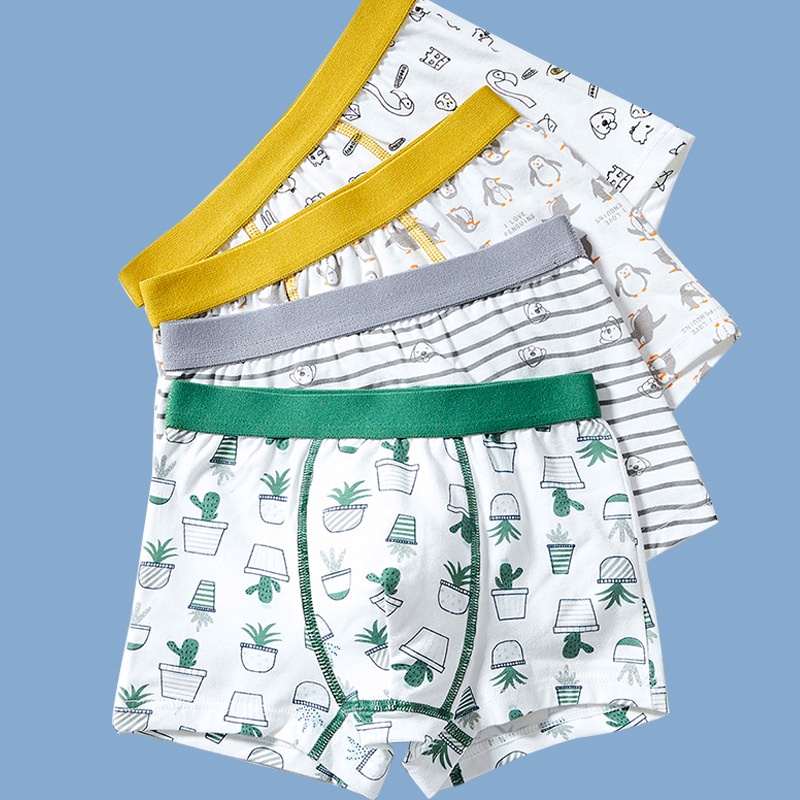 Quần lót đùi bé trai combo 4 quần sịp đẹp cho bé từ 9-43kg JIMADO L2.002.KLS