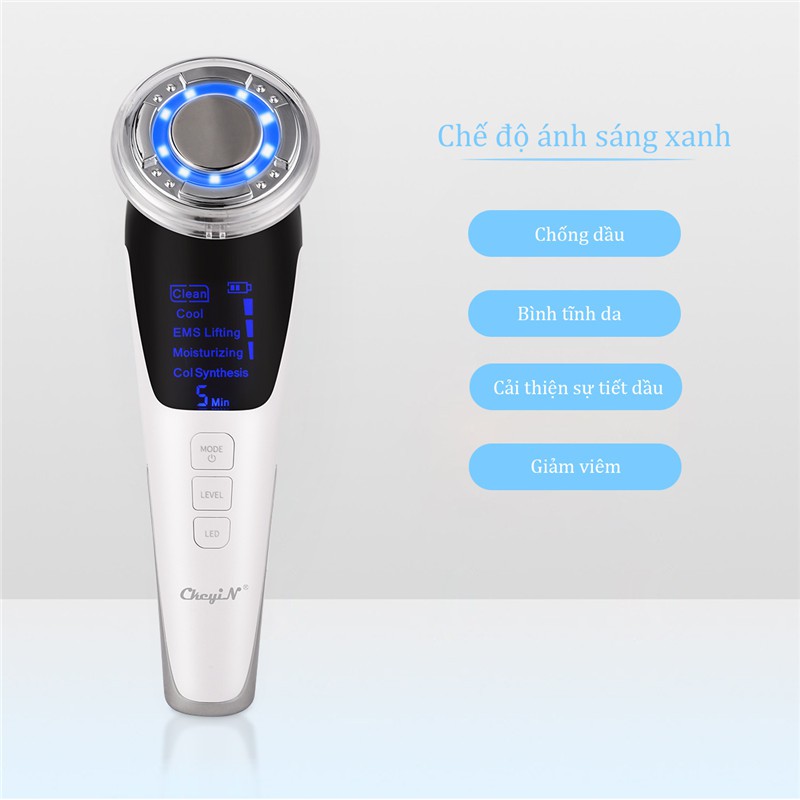 [Mã FMCGMALL - 8% đơn 250K] Máy mát xa da mặt CkeyiN có đèn LED chất lượng cao | BigBuy360 - bigbuy360.vn