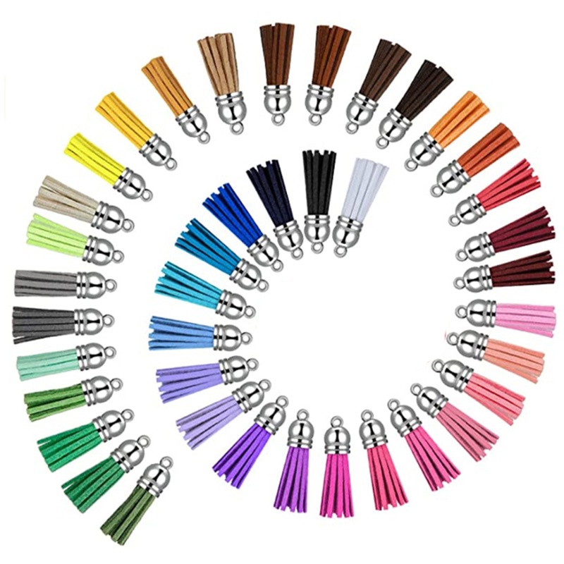 Dây Tua Rua Mini 38mm Bằng Da Lộn Dùng Làm Trang Sức DIY