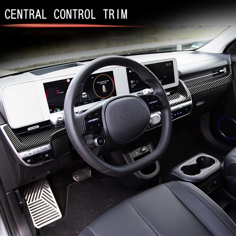 Khung Trang Trí Bảng Điều Khiển Lỗ Thông Gió Bằng Sợi Carbon Cho Hyundai Aini Krypton 5 IONIQ 2022