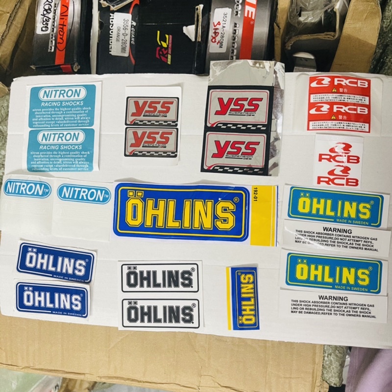 Tem lẻ dán phuộc xe ohlins yss rcb nitron ….