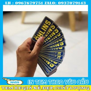 Logo ohlins xanh vàng tem chống nước ko bay màu