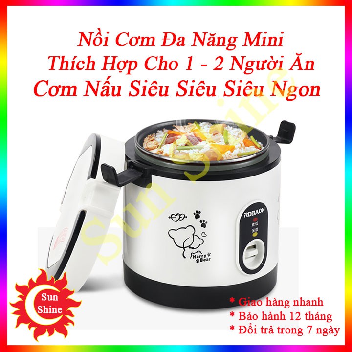 Nồi Cơm Mini Đa Năng Giá Rẻ  BẢO HÀNH 12 THÁNG  Nồi Cơm Dành Cho Sinh Viên, Nhân Viên Văn Phòng