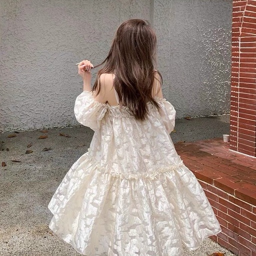 Đầm BabyDoll Chất Vải Lưới Mây Phối Tay Bồng | BigBuy360 - bigbuy360.vn