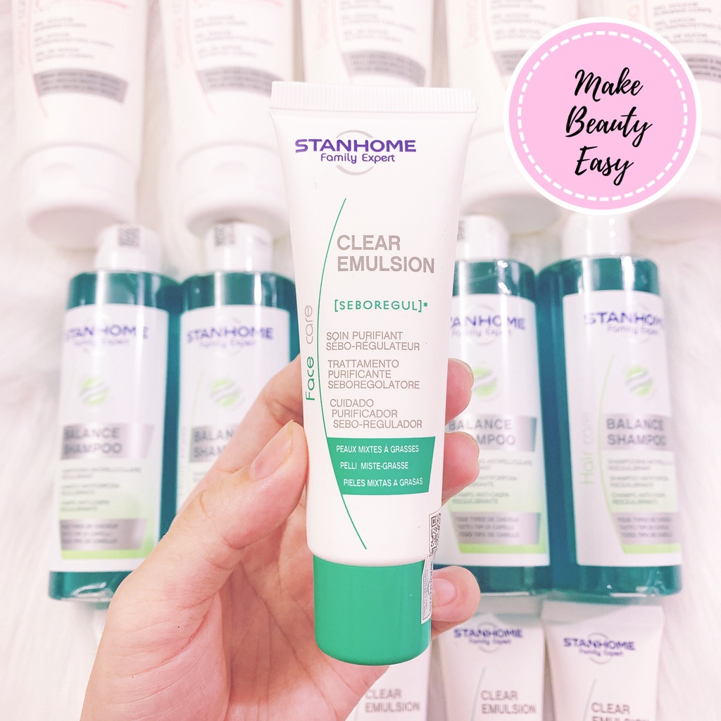 Kem dưỡng ẩm, se khít chân lông cho da dầu mụn Stanhome Family Expert clear emulsion 40ml