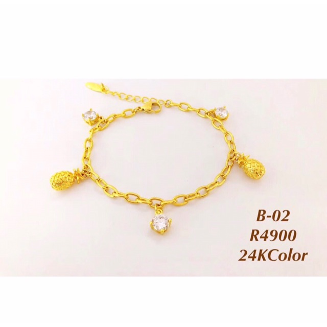 Lắc tay nữ cao cấp dát vàng 24k mẫu mới về