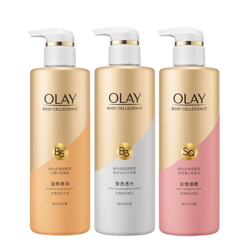 Sữa tắm OLay  dưỡng trắng da, chống lão hoá, phục hồi da chai to 500ml