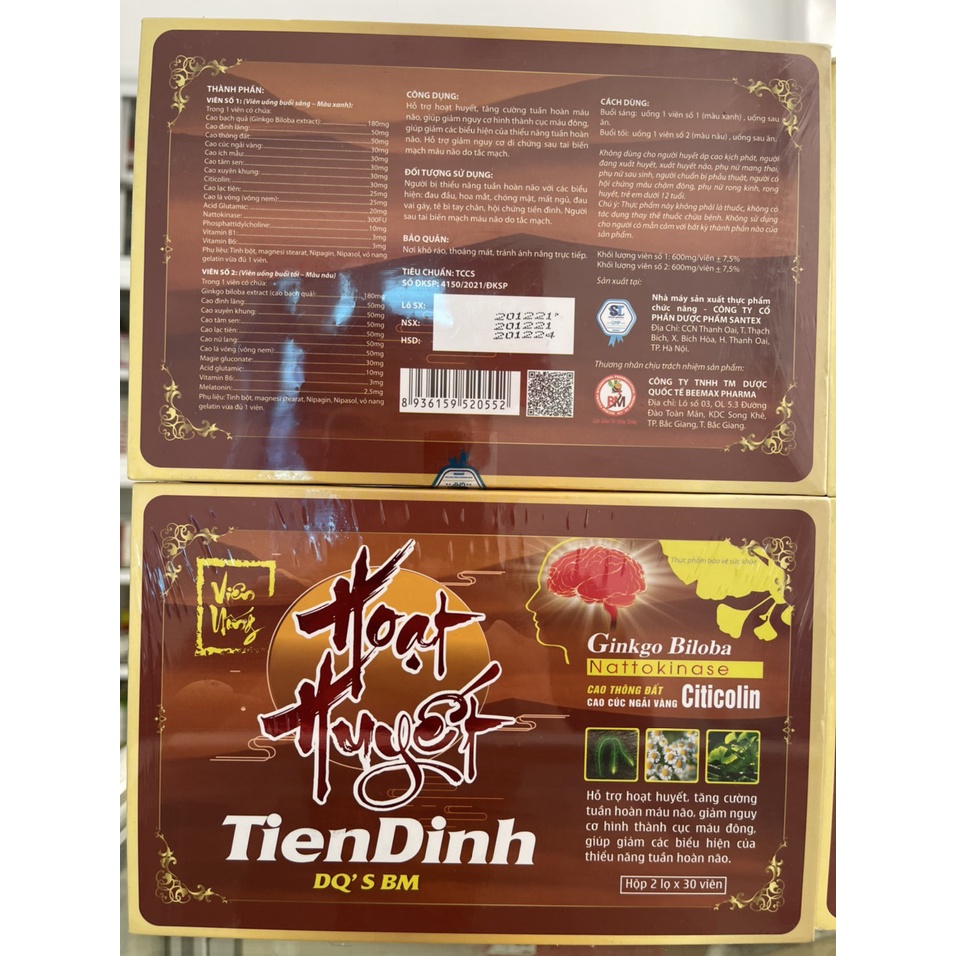 Hoạt huyết T-Đình BEN- MAX 💥 CHÍNH HÃNG 💥 Viên uống Ổn định huyết áp, cải thiện tiền đình, xơ vữa động mạch