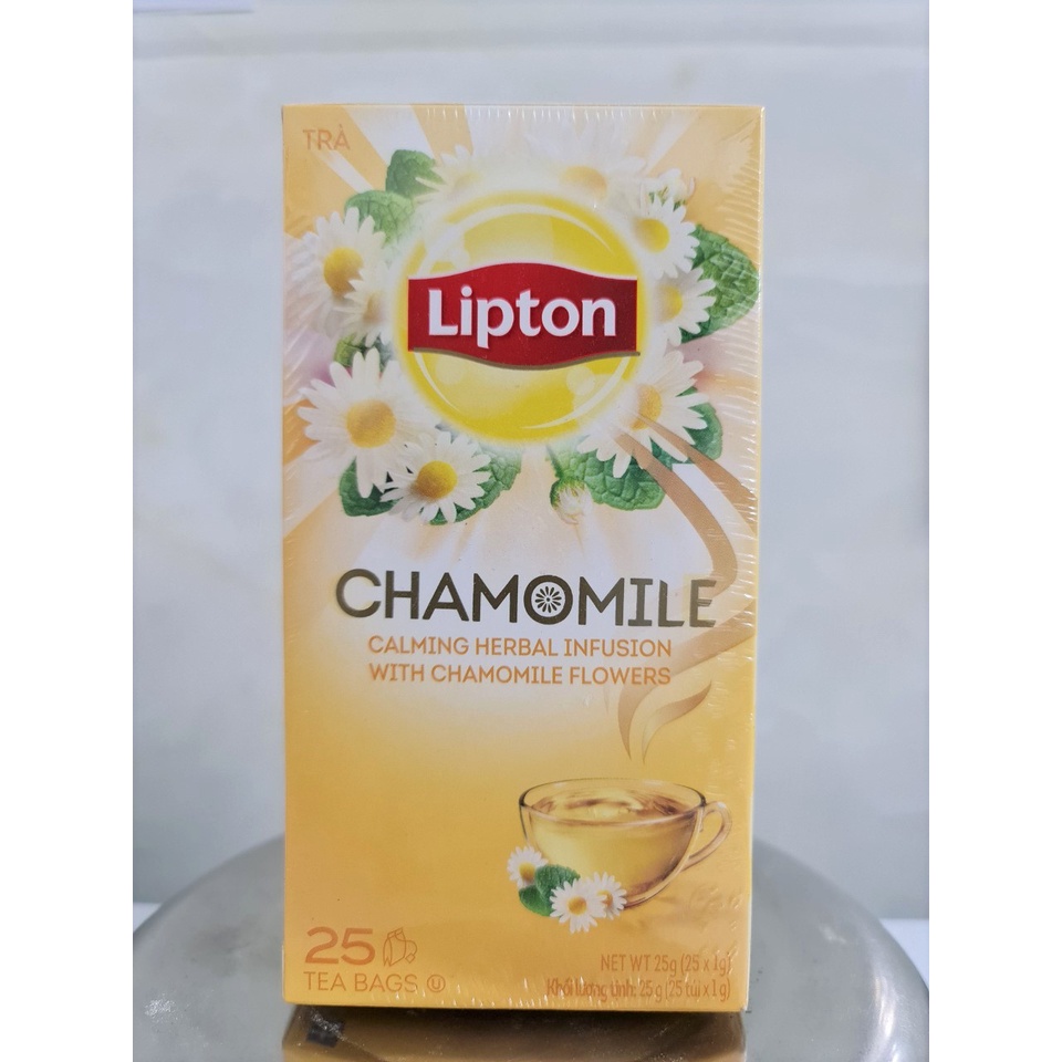 [Hộp 25 túi x 1g] TRÀ HOA CÚC TÚI LỌC [Indonesia] LIPTON Chamomile Tea Bags
