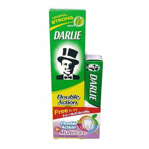 Kem đánh răng Darlie Double Action 225g tặng kèm tuýp nhỏ 40g