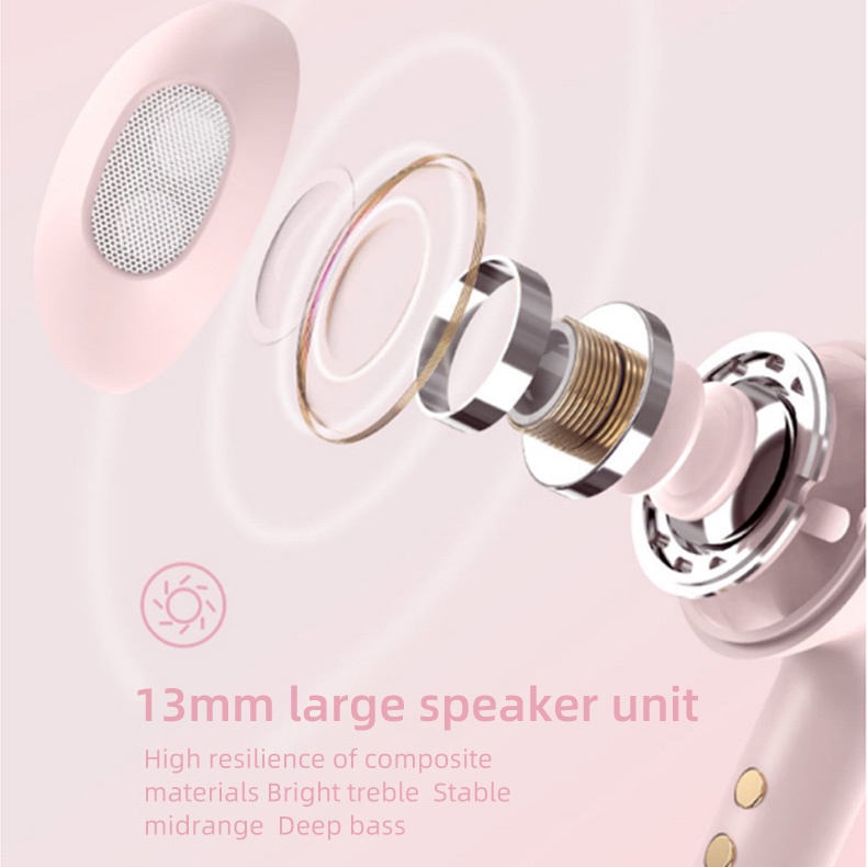 Tai nghe Bluetooth 5.0 DISNEY nhét tai không dây âm thanh nổi không thấm nước có thể gọi điện pin dài