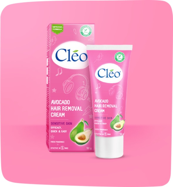 Kem tẩy lông Nách/chân/tay Cleo Avocado 50g