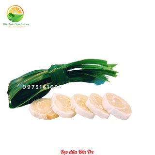 Kẹo dừa non cuộn bánh tráng/Màu trắng sữa