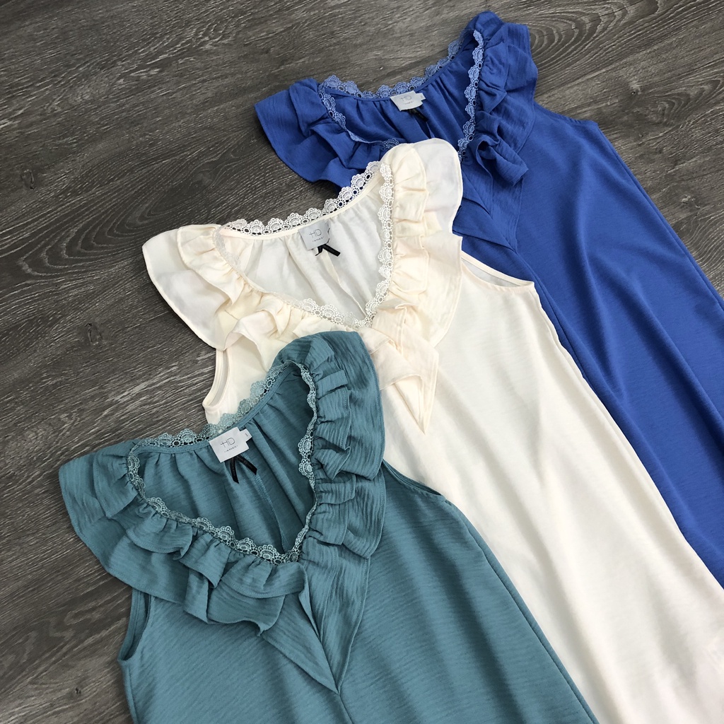 Đầm HD PARIS bèo cổ viền ren